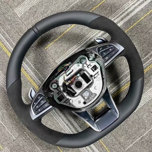 Para <span class=keywords><strong>Mercedes</strong></span> Benz W204 W205 W213 W219 W222 A45 E63 Gle Gls <span class=keywords><strong>Amg</strong></span> <span class=keywords><strong>Gt</strong></span> C63 E63 S63 G63Real Venta caliente volante de fibra de carbono - Product Image 5