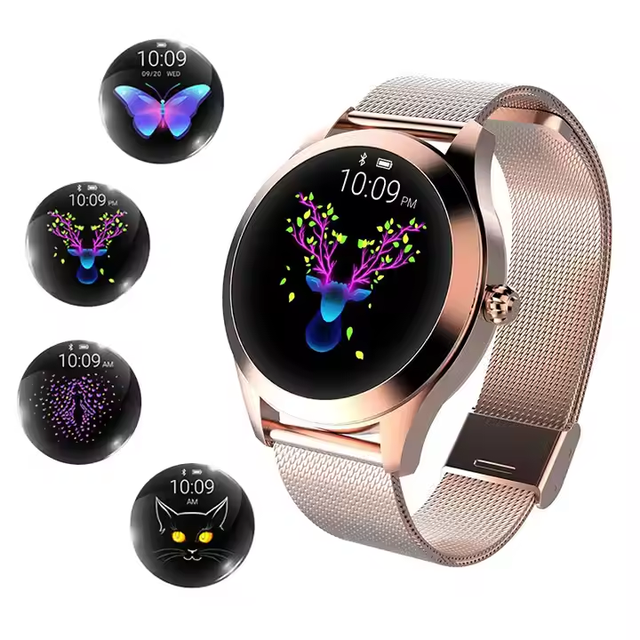 Smart Watches 24 Hours Dynamic Heart Rate Compatible Android IOS Smartwatch KW10