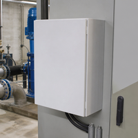 Boîtier de contrôle industriel blanc pour générateur / CNC / équipement de télécommunications - Boîte en tôle ventilée, fabrication sur mesure