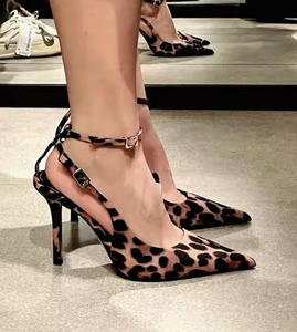 Zapatos de Tacón de Aguja Puntiagudos, Tacones de Aguja Sexys, Zapatos de Tacón con Tira Trasera - Product Image 4