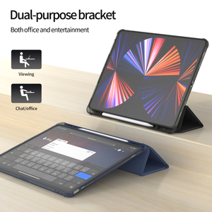 เคสสำหรับ <span class=keywords><strong>iPad</strong></span> <span class=keywords><strong>Pro</strong></span> <span class=keywords><strong>12</strong></span>.<span class=keywords><strong>9</strong></span> นิ้ว ปี 2021 2020 <span class=keywords><strong>2018</strong></span> 2022 2023  แบบ Smart Cover พร้อมช่องใส่ปากกา - Product Image 2