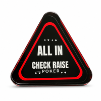 Bouton de poker triangulaire en cristal à carreaux, tout-en-un, pour accessoire de jeu de casino - Vente en gros