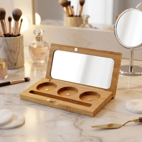 Palette de fards à paupières magnétique personnalisée vide et rechargeable avec miroir pour fards à paupières, blush et poudre compacte – Emballage cosmétique