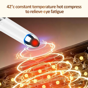 מכשיר יופי חשמלי נייד לעיניים 2026, מכשיר עיסוי עיניים עם קומפרס חם, להפחתת שקיות מתחת לעיניים ועיגולים כהים, רטט לעיניים, סוללה 300mAh, מיקרו. - Product Image 6