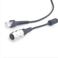 Kabel Pemindai Barcode USB 6 Pin, Konektor Bundar Tipe PG IP65 dengan Pelindung Anyaman 8 Pin, Panjang 9 Kaki, Asli Pabrik 25-71918-01R