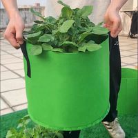 Kantong Tanam PET Non Woven, Pot Tanaman Kain Tebal untuk Sayuran, Bunga, dan Penggunaan Kebun DAM