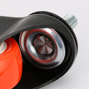 2 Inch Gold Diamond Orange Rubber <b>Caster</b> <b>Wheel</b> With Ball Bearing For Industrial Use - Product Image 1