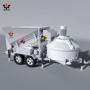 Volledig automatische, funderingsvrije, kleine mobiele betoncentrale 25m3/u in Frankrijk CE - Product Image 6
