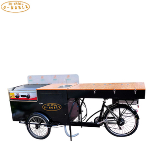 Bicicleta de tres ruedas para perro caliente, hamburguesa móvil, coche, aperitivos - Product Image 1