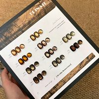 Vernis Gel Œil de Chat Marron 10 Couleurs Automne Miel Ambre Cuivre Chocolat Espresso Effet Magnétique Scintillant Kit Nail Art