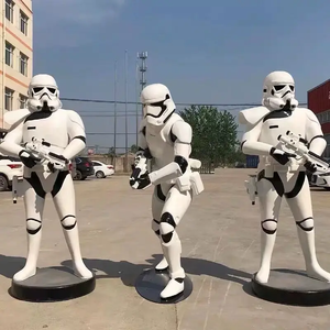 Résine Artisanat Action Figure Film Personnages <span class=keywords><strong>StarWars</strong></span> <span class=keywords><strong>1</strong></span>:<span class=keywords><strong>1</strong></span> Nature Taille Stormtrooper Statue Blanc Storm Trooper Sculpture - Product Image 3