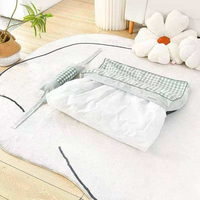 Tapis rectangulaire à carreaux pour animaux de compagnie, toutes saisons, entièrement amovible et lavable, rembourrage en coton, matelas pour chien et chat, coussin de couchage