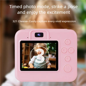 Yuniq 2025 çocuklar anında baskı kamera 2.4 "1200mAh HD 720p MicroSD oyuncak renkli ekran 10x-20x optik Zoom 120 geniş açı - Product Image 3