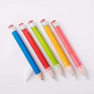 35cm Wooden Big Pencil Personality Stationery Custom School Props <b>Toys</b> Gifts Giant Pencil With Eraser - Product Image 1