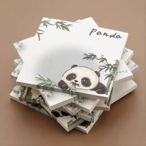Blocs-notes autocollants Panda de haute qualité pour étudiants – Essentiels de rentrée scolaire – Papier mémo dessin animé – Cadeaux parfaits pour le bureau et les études - Product Image 5
