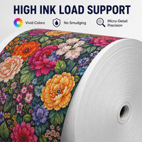 Papier de sublimation polyvalent 30 g/m² en rouleau jumbo 1,12 m pour imprimantes grand format