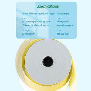 高显示2层<span class=keywords><strong>3</strong></span>层4层复印纸小票纸卷pos机卷筒热无碳纸卷 - Product Image 2