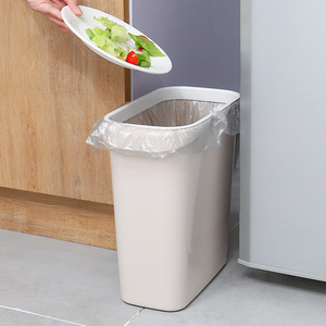 Rectangular Narrow <b>Gap</b> Trash Can 10L Space Saving Kitchen Bathroom Waste Bin - Product Image 1