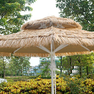 Оптовая продажа от производителя, зонт с двойной крышей, пляжные террасы, украшения для вечеринок, полиэфирная ткань, соломенный материал - Product Image 5