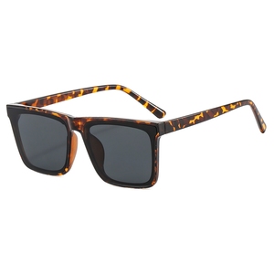 Lunettes de soleil carrées classiques unisexes, protection UV400 haut de gamme, verres en acrylique, monture en PC, lunettes de conduite, mode, vente en gros Chine - Product Image 3