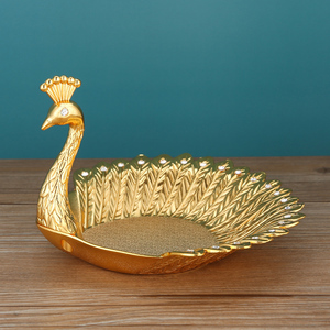 Swan Fruit Platter Home Metal <strong>Retro</strong> <strong>Decorative</strong> Plate Creative Snack Plate Candy Display Ornament - Product Image 1