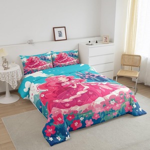 <span class=keywords><strong>Couette</strong></span> matelassée moelleuse en duvet de plumes, motif Château de Princesse Rêveur, pour ensemble de <span class=keywords><strong>couette</strong></span> en peluche transfrontalier, impression numérique, literie pour enfants - Product Image 6