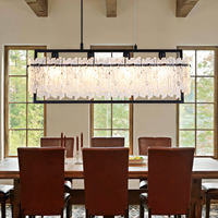 Lampe suspendue ronde E27 en verre transparent, style nordique, avec LED, pour la maison moderne et l'intérieur, décoration artistique créative