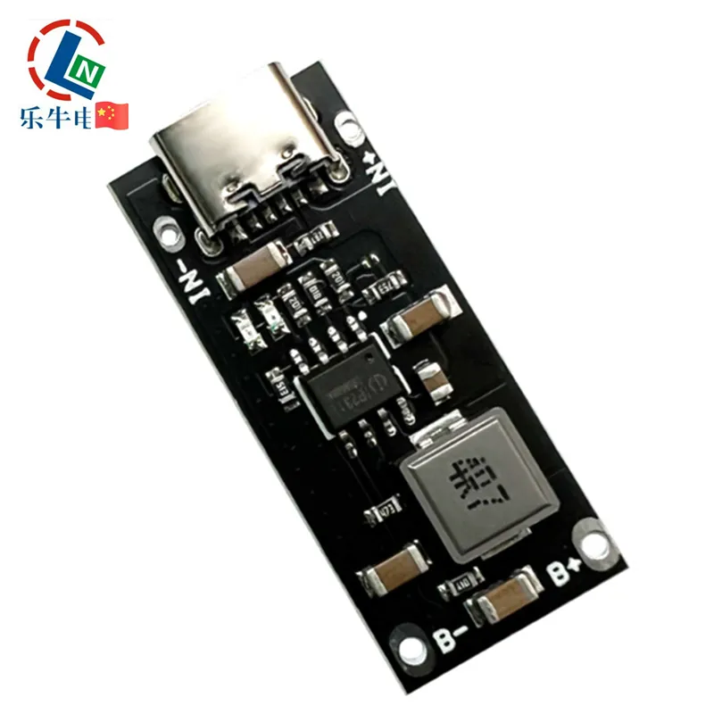 IP2312 3A Papan Pengisi Daya Baterai Lithium Ternary Polimer Arus Tinggi 5V Hingga 4.2V / 4.35V Modul Input Tipe-c Pasokan USB