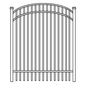Conception <span class=keywords><strong>de</strong></span> clôture <span class=keywords><strong>de</strong></span> 6 pieds x 8 pieds, panneaux <span class=keywords><strong>de</strong></span> clôture bon marché en fer forgé et petite porte - Product Image 3