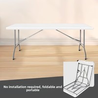 Mobilier d'extérieur pliable en plastique-pour pique-nique de camping Table basse de voyage pour repas en plein air et café