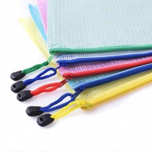 Pochette en maille imperméable avec fermeture éclair, sacs de voyage polyvalents pour documents, pour le bureau, l'école, les jeux de société, les puzzles, les cosmétiques - Product Image 3