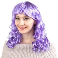 Peluca de permanente larga púrpura para disfraces de Cosplay - Product Image 1