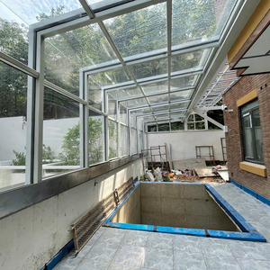 Couverture de patio extérieure en aluminium résistante aux <span class=keywords><strong>UV</strong></span>, à la pluie et à la neige, antirouille, pour les terrasses et les maisons en verre. - Product Image 1