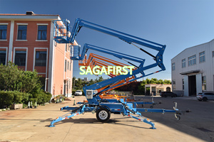 10m 12m 14m 15m 16m Trailer Articulated Small Aerial Mobile One Man Lift Small One Man Lift Compact <b>Towable</b> Aerial Lift - Product Image 5