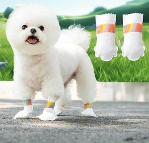 Stivali Monouso Impermeabili OEM per la Protezione delle Zampe dei Cani con Cinghie Regolabili, Copriscarpe Antisporcamento per Passeggiate - Product Image 5