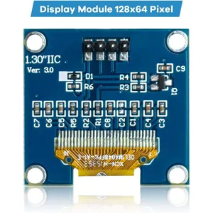 Azul/branco 1,3 polegadas SH1106 OLED Display Módulo 128x64 Pixel IIC I2C Tela Compatível com <span class=keywords><strong>Arduino</strong></span>/Raspberry Pi - Product Image 4