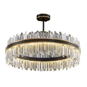 Modern indoor lighting Crystal Chandelier For Living Room Round Shape Gold Pendant Lamp Customized Size Ceiling Chandeliers