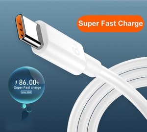 USB C Cáp dữ liệu 6A sạc nhanh Loại C sạc điện thoại di động cho máy <span class=keywords><strong>in</strong></span> máy tính với bện che chắn USB Loại C kết nối - Product Image 4
