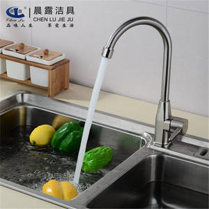 ก๊อกน้ำเย็นเดี่ยวแบบหมุนได้ 4 จุด รุ่น Morning Dew Brushed ทำความสะอาดง่าย - Product Image 3