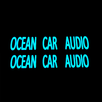 Autocollant lumineux de marque de voiture EL Décalcomanie de logo de véhicule Lumière LED Vinyle Support à faible coût Conception personnalisée