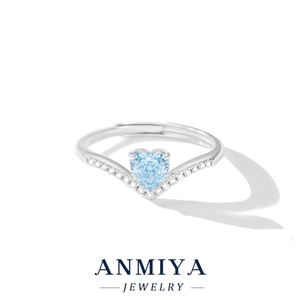 Bijoux doux et attachants Bague en argent sterling 925 Motif coeur Promesse éternelle pour <span class=keywords><strong>femme</strong></span> Date Nuit Anniversaire - Product Image 1