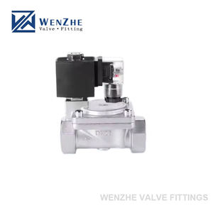 โซลินอยด์วาล์วน้ำ<span class=keywords><strong>2</strong></span>นิ้วสำหรับ24VDC 16bar DN50ทำจากสเตนเลสสตีลใช้งานโดยนักบิน - Product Image 1