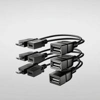 KABEL OTG CABLETOLINK untuk Fire Stick, Fire TV, Ponsel/Tablet Android - Micro USB Host, Bahan ABS, Buatan Cina