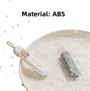 Wholesale New Portable <b>Plastic</b> Medicine Box ABS Storage <b>Pocket</b> for Travel 3 Compartment Pill - Product Image 6