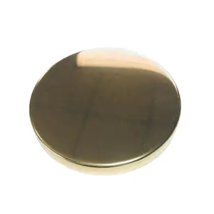 shinny gold aluminum cover for candle jar