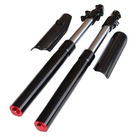 Fourche avant inversée de 800 mm avec triple collier de fixation pour guidon, pour moto tout-terrain de style CRF70, axe de 12 mm/15 mm
