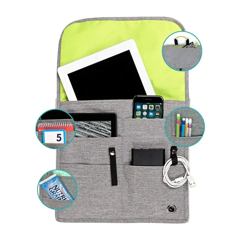 Organisateur de rangement de poche d'avion portable personnalisé plateau pochette de couverture de table sac de voyage essentiel accessoires de voyage