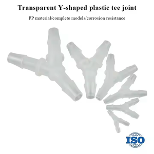 Conector De Três Vias Tubo De Silicone De Laboratório Em Forma De Y Traqueia Plástica Resistência De Corrosão Ácida Suave 3-Way PP Material Casting - Product Image 3