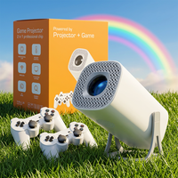 Projecteur de jeu portable Junuo S40 150 ANSI LED LCD Android 14 avec haut-parleurs intégrés, home cinéma, 720P, format de poche