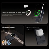 Batterie externe magnétique ultra-mince certifiée 5,5 mm 5000 mAh, mini chargeur portable trois-en-un en plastique, personnalisable, charge rapide 20W PD